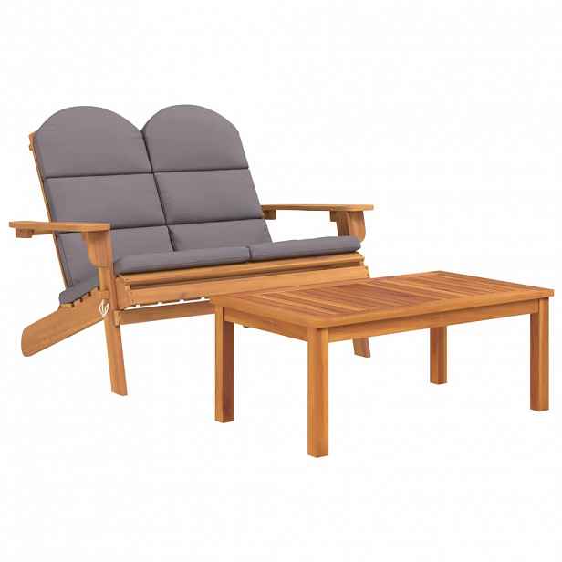 vidaXL 2dílná sada zahradního nábytku Adirondack masivní akácie