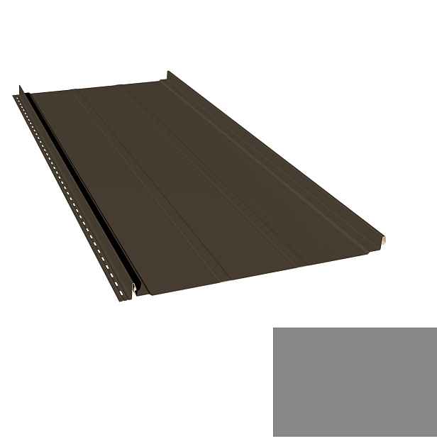 Krytina plechová LINEDEK 485 Rib SP 25 LESK 2A094 tmavě stříbrná