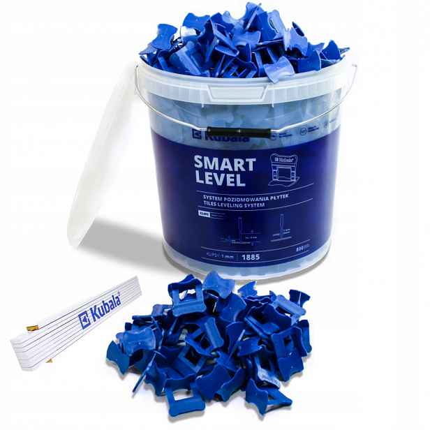 Kubala Smart Level Klipy Pro Vyrovnávání Dlaždic 1 MM Kbelík 800 Kusů 1885