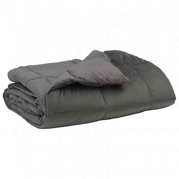 vidaXL Celoroční přikrývka 200 x 220 cm 4 roční období Světle šedá