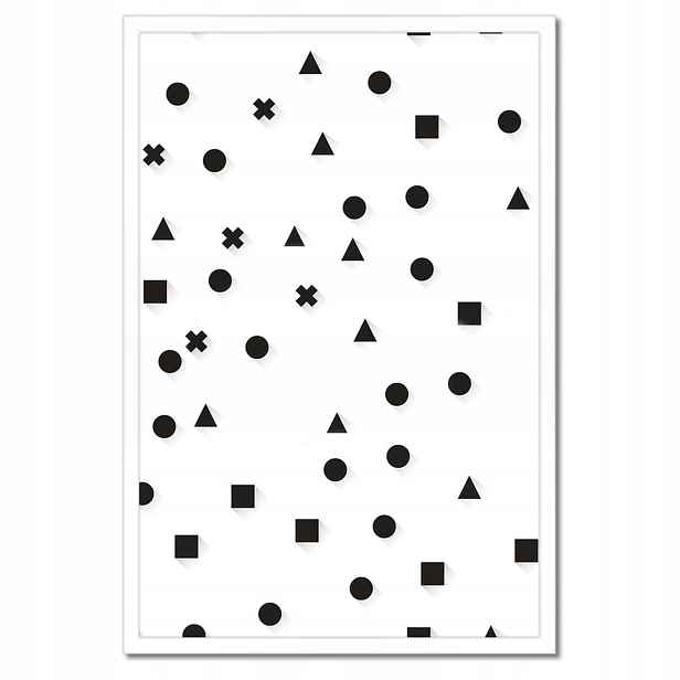 Plakáty v rámu 40x60 Černobílá geometrie
