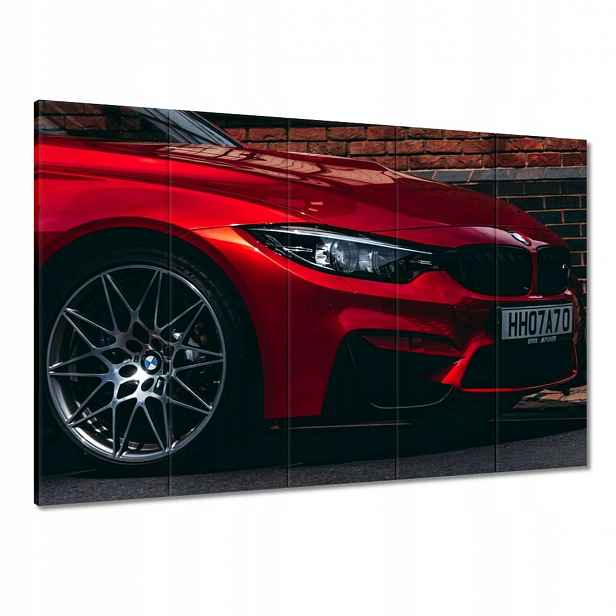 Obrazy 100x70 Červené Bmw Auto