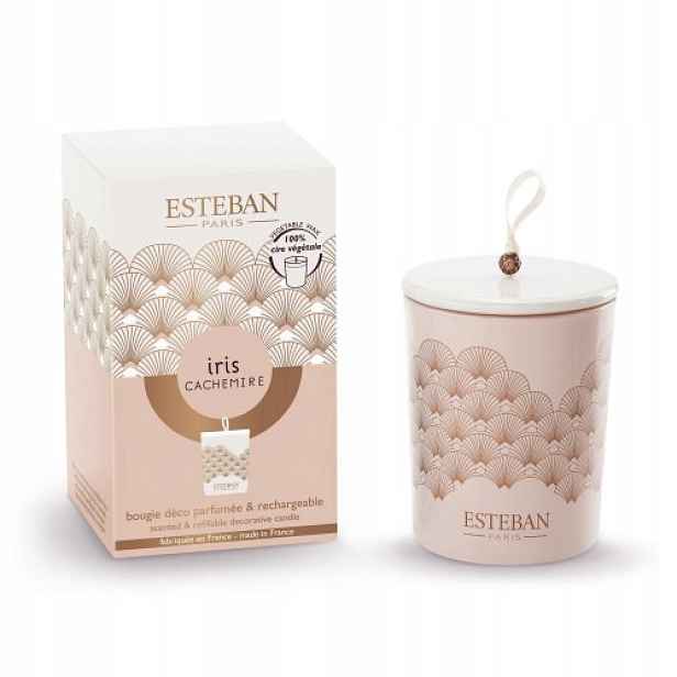 Dekorativní vonná svíčka Iris Cachemire 180 g Esteban Paris