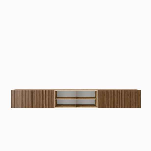 MASSENO ZÁVĚSNÝ TV STOLEK LIVO, 300/41/40 cm, dub Artisan /, dekor dub