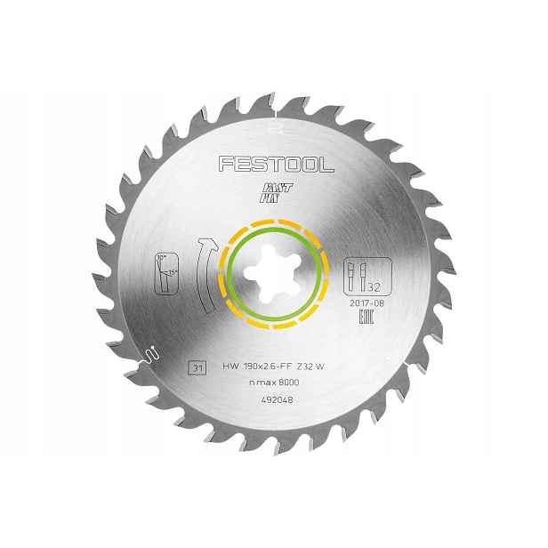 Pilový Kotouč Wood Universal Hw 190*2.6 MM Ff 32 Zubů 492048 Festool