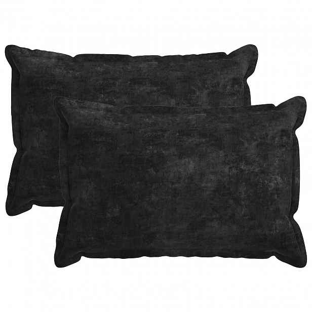 vidaXL Povlak na polštář 2 ks HOUTEN Antracitová 40 x 60 cm