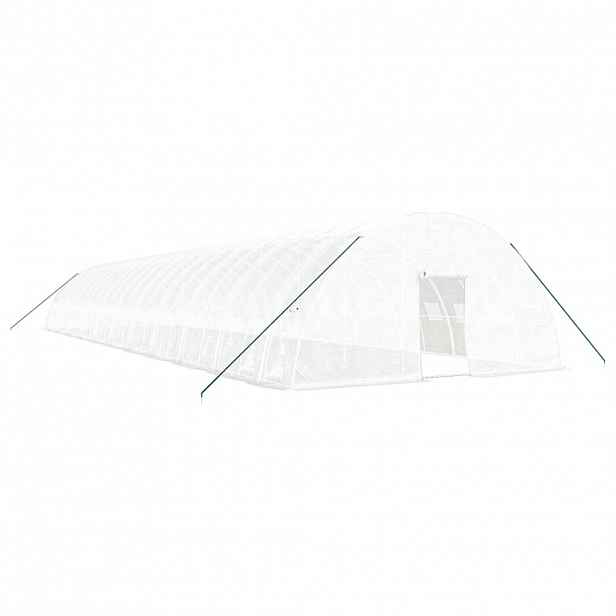 vidaXL Skleník s ocelovým rámem bílý 132 m² 22 x 6 x 2,85 m