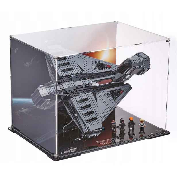 Vitrína s pozadím Blacked Brick pro Lego Star Wars 75323 Justifier
