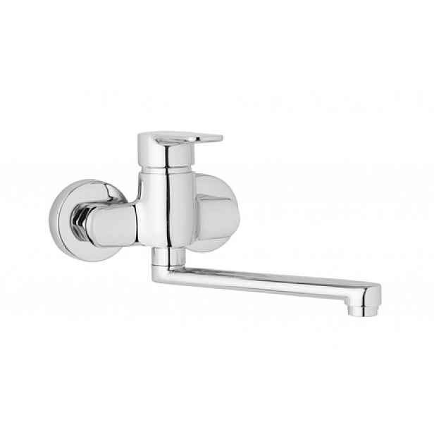 JB Sanitary MIRAM M103010 - Nástěnná dřezová a umyvadlová baterie MIRAM 100 mm; ramínko 300 mm, rozteč 100 mm