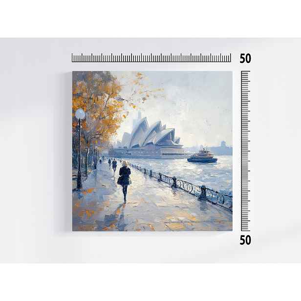 Obraz Na Plátně Canvas Město Sydney Austrálie Opera Zátoka Procházka 50x50