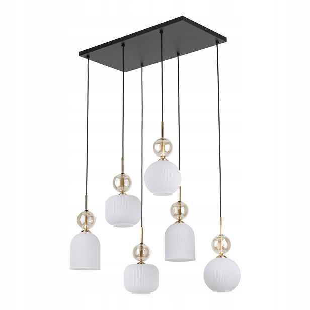 Stropní lustr Stropní Svítidlo Zwis 6xE14 Glamour Metal Moderní Tk Lighting
