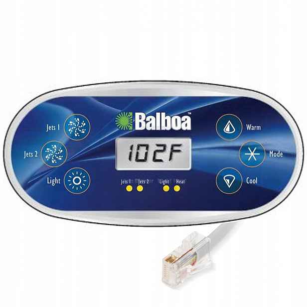 Ovládací panel s displejem Balboa VL600S 2 čerpadla Topside Panel pro Spa