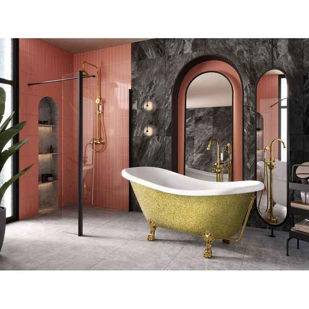 BESCO Olsen Spa  OTYLIA VANMER170BG1 - Volně stojící vana OTYLIA Glam - zlatá