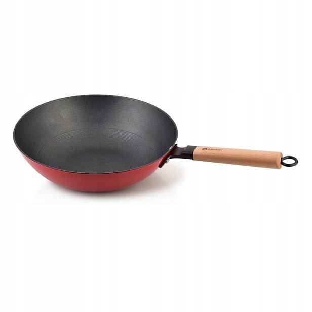 Hluboká pánev typu Wok Červená Exclusive 30 cm