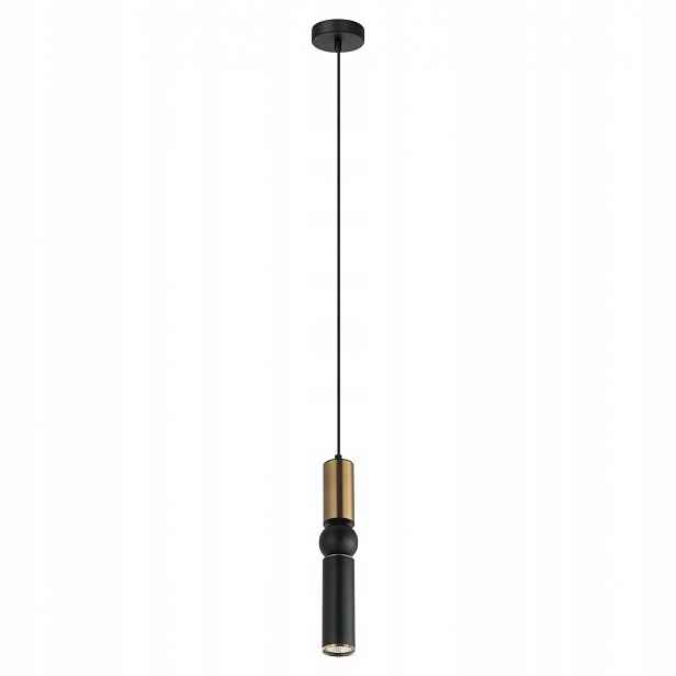 Isidora Závěsná lampa Černá Hnědá Moderní Vertikální GU10 25W IP20