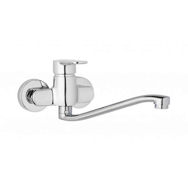 JB Sanitary MIRAM M103020 - Nástěnná dřezová a umyvadlová baterie MIRAM 100 mm; S ramínko 250 mm, rozteč 100 mm