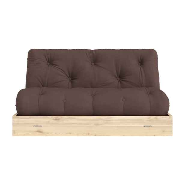 Tmavě hnědá rozkládací pohovka 145 cm Flip – Karup Design