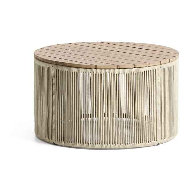 Kulatý zahradní konferenční stolek s deskou z akácie ø 70 cm Dandara – Kave Home