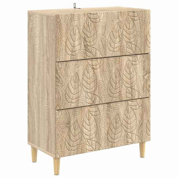 vidaXL Skříň se zásuvkami 66 x 34,5 x 90 cm Kompozitní dřevo