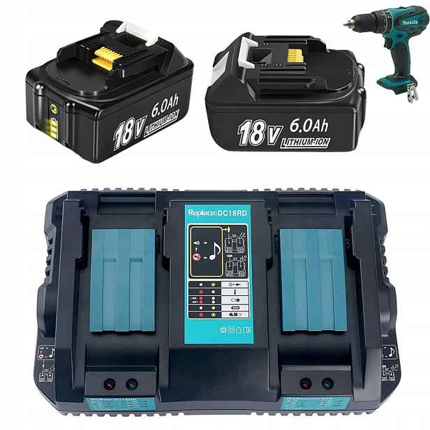 2X Baterie Li-ion 18V 6AH Pro Makita, Náhrada Za BL1815 BL1825 BL1835 BL1845