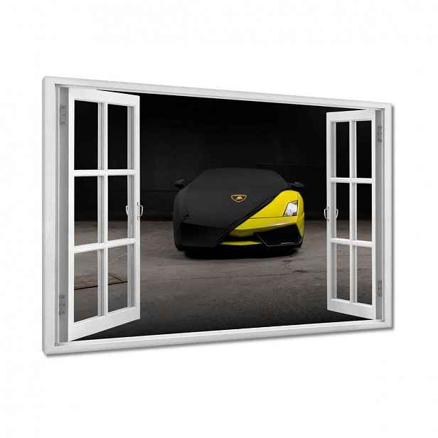 Obrazy 120x80 Žluté sportovní auto