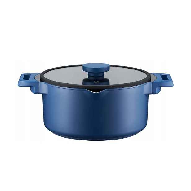 Hrnec s poklicí 20 cm Ambition Cobalt 61292 2,6L Granátový Indukce A Plyn