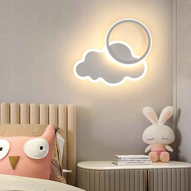 Nástěnné Svítidlo Bílé Led Oblaky Moderní Do Chodby 3000K 24W