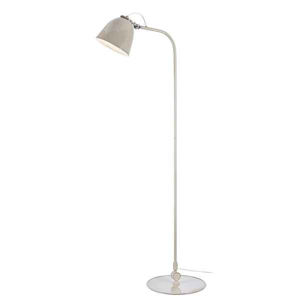 Šedobéžová stojací lampa s kovovým stínidlem (výška 130 cm) Tilt – Markslöjd