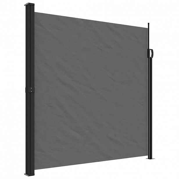 vidaXL Zatahovací boční markýza antracitová 200 x 500 cm