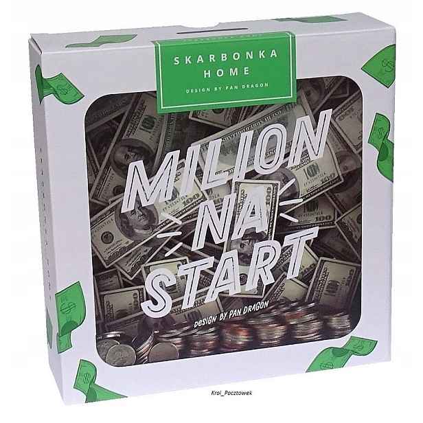 Zábavná Transparentní Skabonka Ideální jako Dárek s nápisem Milion Na Start