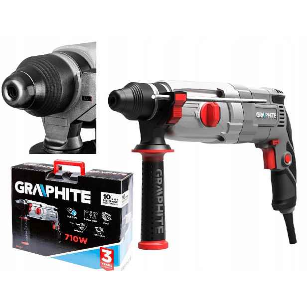 Graphite Vrtačka Sds+ 710W, kufr 58G537 2.6 J