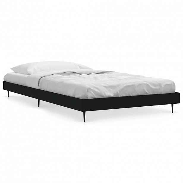 vidaXL Rám postele černý 90 x 200 cm kompozitní dřevo