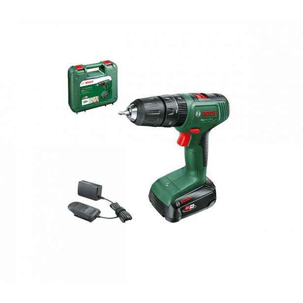 Bosch - 18V AKU vrtačka s příklepem EasyImpact 18V-40, 1x aku 2,0 Ah Li-Ion, nabíječka 06039D8107