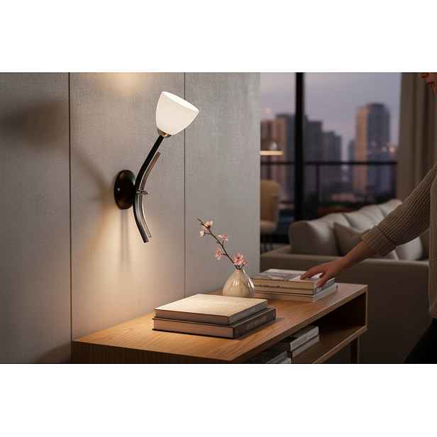 Euro-lamp Nástěnné svítidlo Ufo bronzové stínidlo bílé hladké 1X60W Výrobce