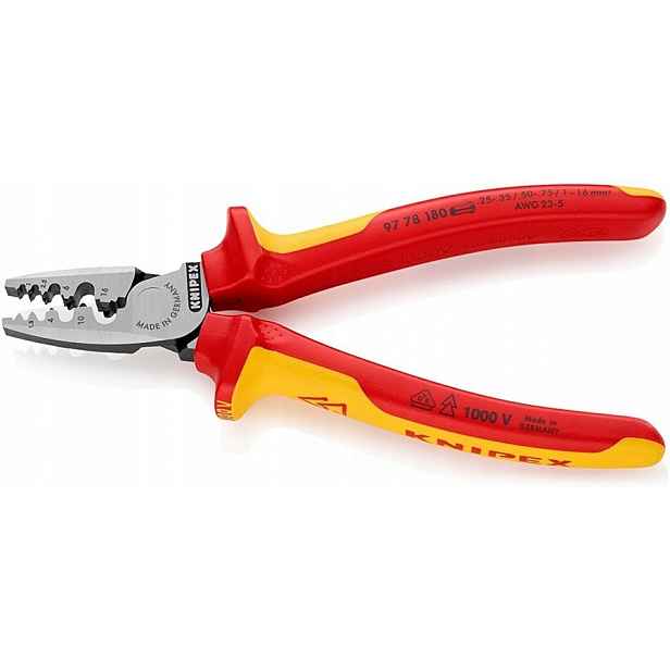 Kleště na lisování 180 mm Vde Knipex 97 78 180