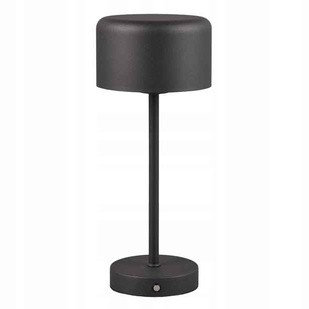 Led stolní lampa akumulátorová černá dotyková kovová 30 cm 3000K Rl