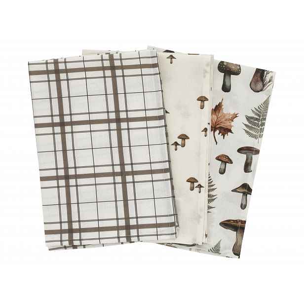Livarno® Kuchyňská utěrka / zástěra (utěrka/hnědá)