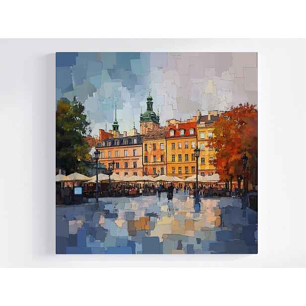 Obraz Na Plátně Canvas Město Varšava Starožitné Náměstí Kamínky 50x50