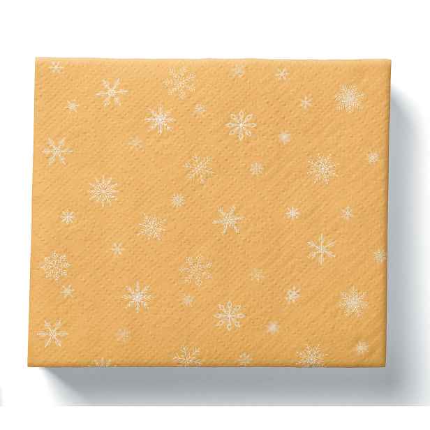 PROCOS Papírové vánoční ubrousky 33x33cm 3vrstvé zlaté 20ks