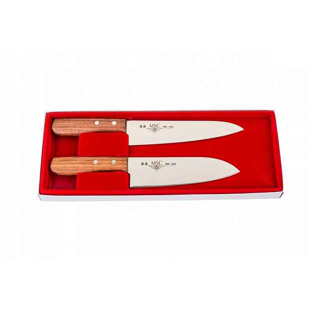 Sada 2 nožů Masahiro Msc pro šéfa 18 cm a Santoku 16,5 cm MBS-26