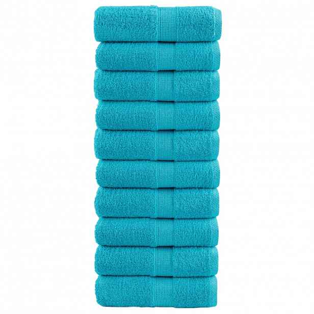 vidaXL Premium ručníky SOLUND 4 ks tyrkysové 30 x 50 cm 600 g/m²