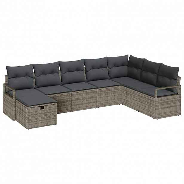 vidaXL Set pohovek 5 ks polyratan