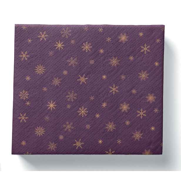 PROCOS UBROUSKY VÁNOČNÍ TMAVÁ FIALOVÁ 3VRSTVÉ 33X33CM