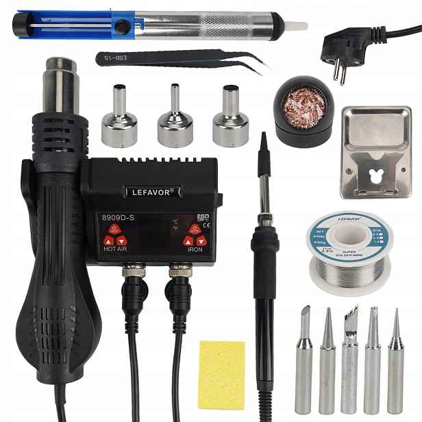 Profesionální Pájecí Stanice 2V1 700W/80W 220V Diy