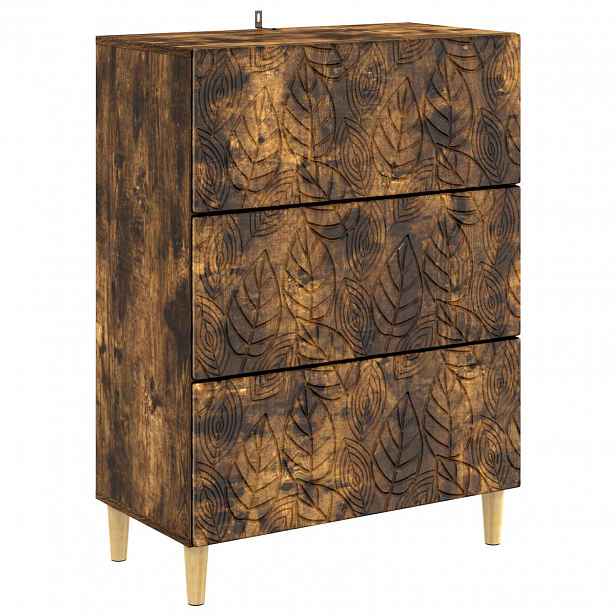 vidaXL Skříň se zásuvkami 66 x 34,5 x 90 cm Kompozitní dřevo