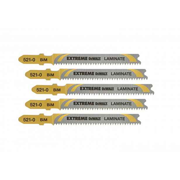 DeWALT - Sada pilových plátků na laminát, délka 82 mm, 5 ks DT2080
