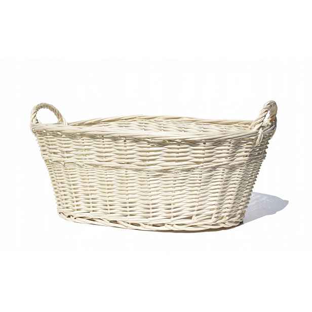 Koš na prádlo Maglowy z proutí 60cm Ecru