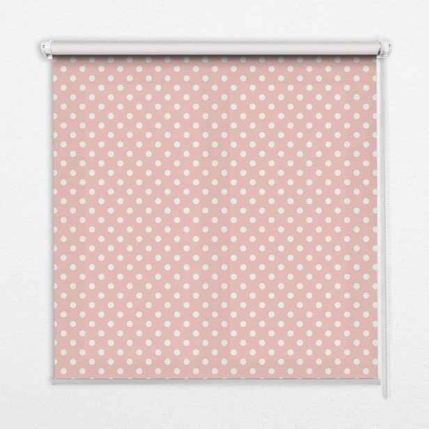 TULUP VNITŘNÍ roleta - okenní roleta - roleta - 100x100 cm - Bílé tečky