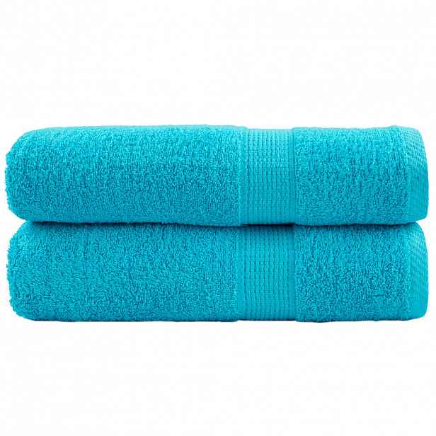 vidaXL Premium ručníky SOLUND 2 ks tyrkysové 50 x 100 cm 600 g/m²