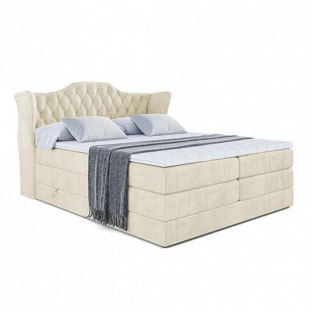 ALTDECOR POSTEL boxspring VILA KING – 200 x 200 – H3/H4 – béžová
